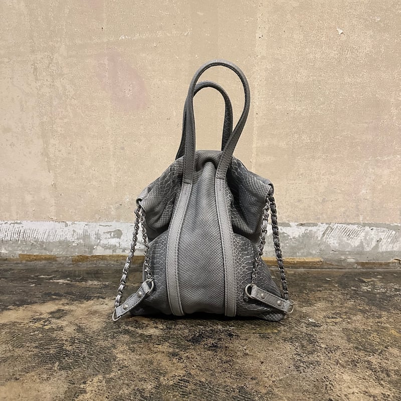 M.U.L　トラストートS 送料無料】M.U.L. エムユーエル トラス トート S バッグ デニム 型押