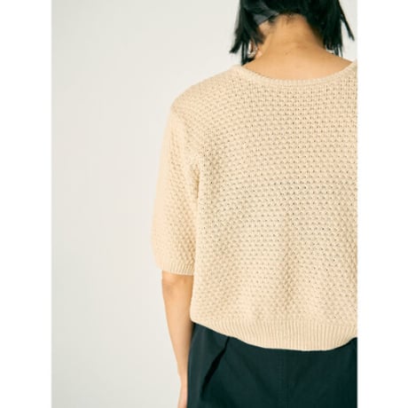 【YENN】2WAY RIBBON KNIT