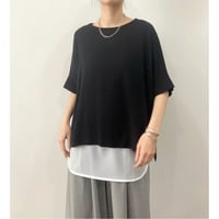【siro de labonte】wide knit Tshirt
