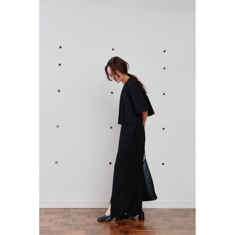 【Hella】sheer pencil skirt　※納期6月中旬〜7月中旬