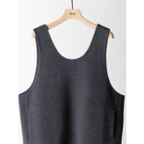 【YENN】W FACE OVER VEST　※納期：9月中旬〜10月中旬