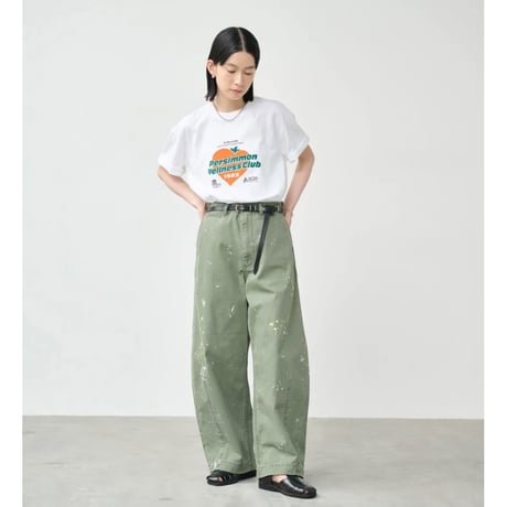 【KHA:KI】PAINT OVAL WIDE TROUSERS