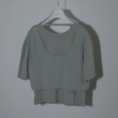 【anuke】Layered Cut T-shirts  ＊