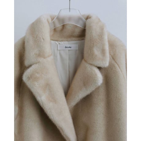 【anuke】Eco Minkfur Jacket　※納期11月下旬～12月下旬