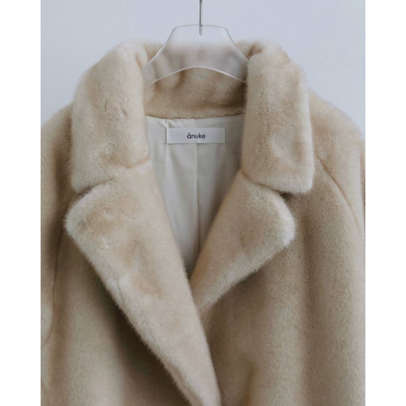 anuke】Eco Minkfur Jacket ※納期11月下旬～12月下旬 | sele