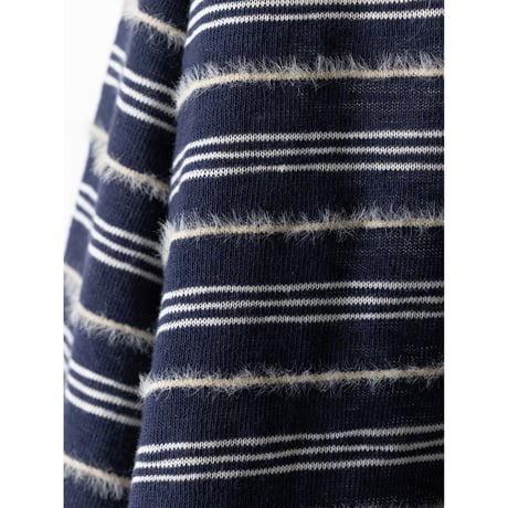 【YENN】FEATHER STP WIDE TOP　※納期：8月中旬〜9月中旬
