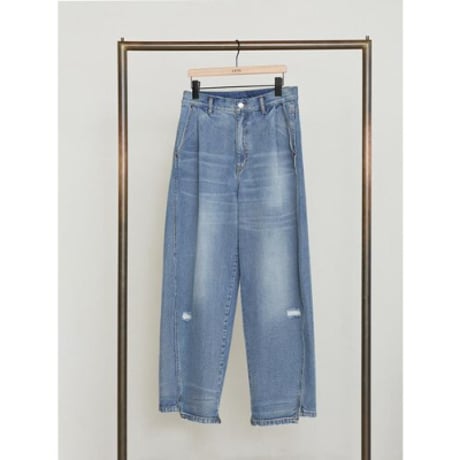 【YENN】 CURVED SEAM DENIM PT