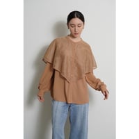 【CYAN TOKYO】ラメメッシュケープレイヤーシャツ