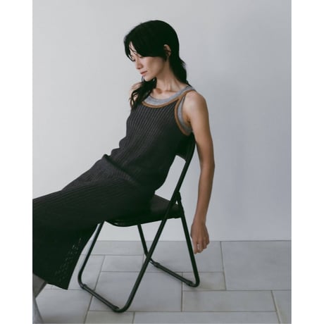 【anuke】Wool Rib Tanktop　※納期4月上旬～5月上旬