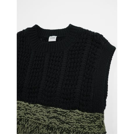 【YENN】HAND KNIT CAPE
