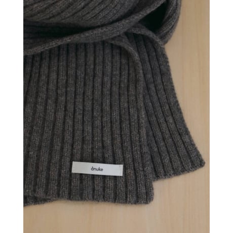【anuke】Rib Knit Stole　※納期11月中旬～12月中旬