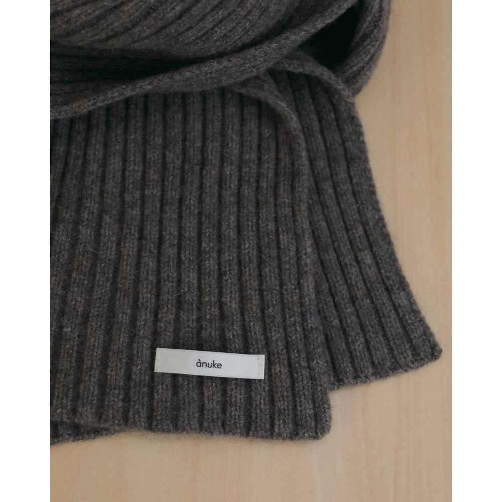 anuke】Rib Knit Stole ※納期11月中旬～12月中旬 | selectsh