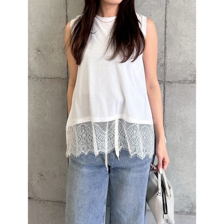 【ROSIEE】裾レースTOPS