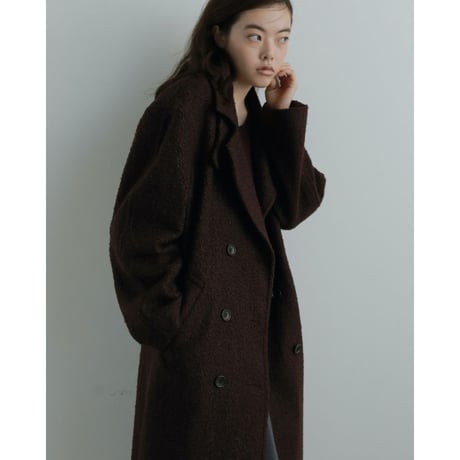 【anuke】Double Tweed Coat※11月上～12月上