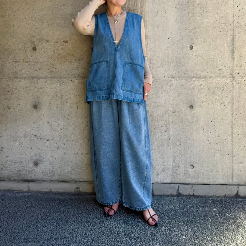 ベスト(En Cloche DEUH) CLOCHE】デニムベスト | selectshop kusukusu