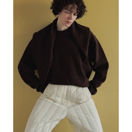 【anuke】Layered Scarf Knit※11月上～12月上