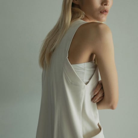 【anuke】Drawstring Vneck Combinaison    ＊