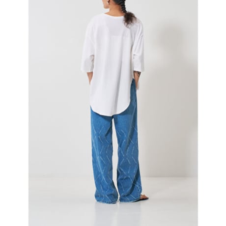 【YENN】 TWIST HEM TEE　納期：2026年2月上旬～3月上旬
