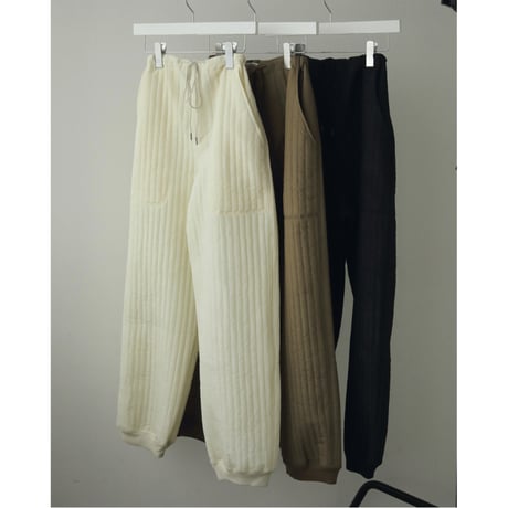 【ànuke】Quilting Line Pants　※11月下旬~12月中旬頃 発送予定