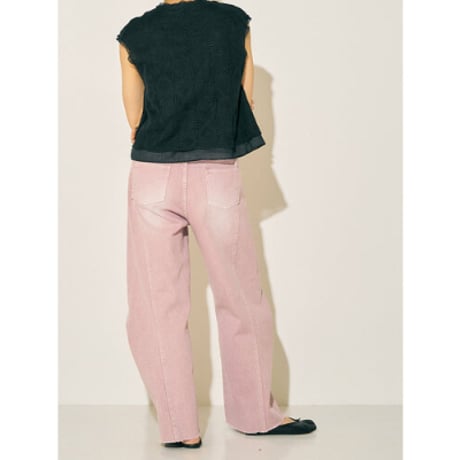 再販✨【YENN】KNEE TUCK DENIM PT