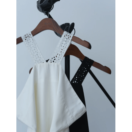 【Hella】lace tie over dress　※納期6月中旬〜7月中旬