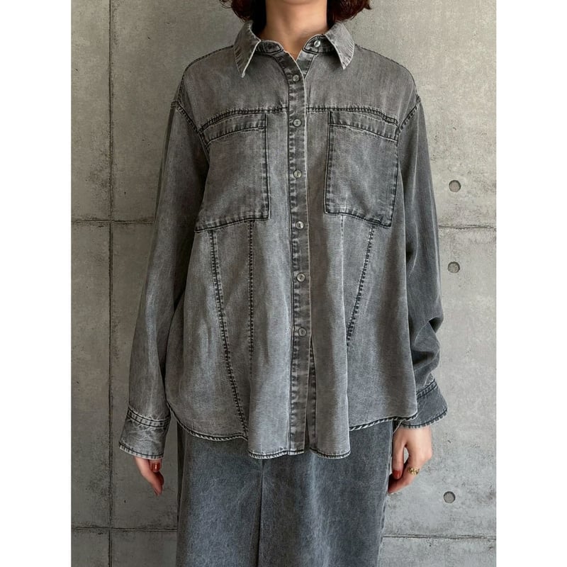ROSIEE】ボウタイ2wayテンセルデニムシャツ | selectshop kusukusu
