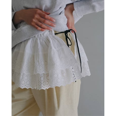【anuke】2way Lace Skirt　※納期7月下旬～8月下旬