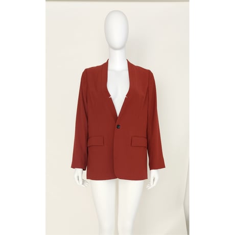 【Boutique Ordinary】Notched Collar-less Jacket