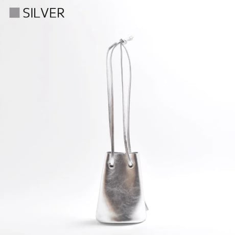 【blancle】M.LEATHER TUBE MINI DRAWSTRING　bc1175