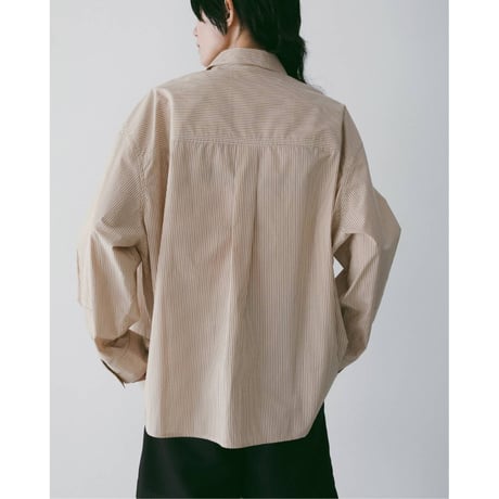 【anuke】Stripe Over Shirts　※納期3月中旬～4月中旬