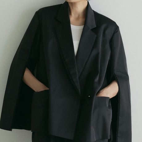 【anuke】Satin Slit Jacket　※納期2月下旬〜3月下旬