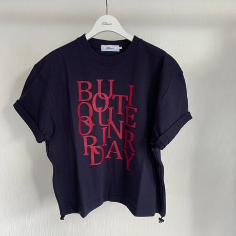 【Boutique Ordinary】spindle detail randam typo T
