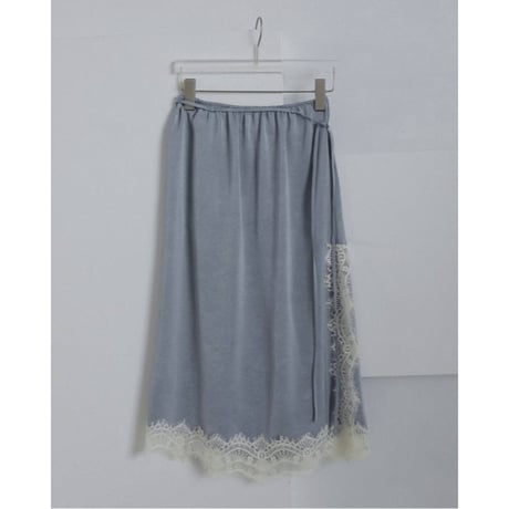 【anuke】Satin Lace Skirt