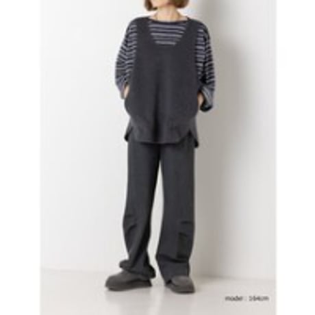 【YENN】W FACE OVER VEST　※納期：9月中旬〜10月中旬