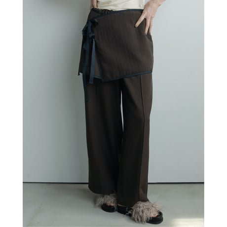 【anuke】Pintuck Wide Pants