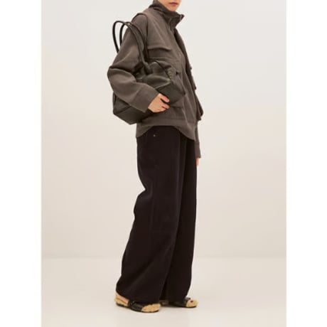【YENN】 FADED RIB HALFZIP PO