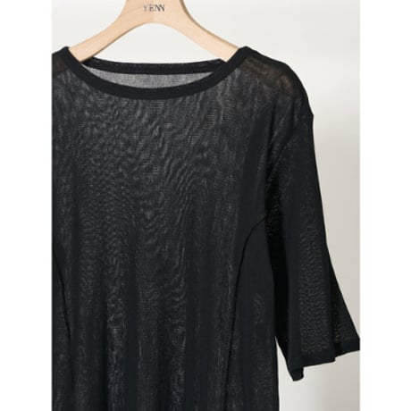【YENN】COTTON TULLE TEE