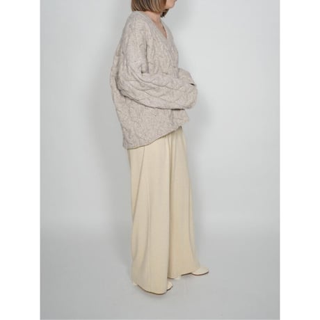 【YENN】BRUSHED JERSEY WIDE PT