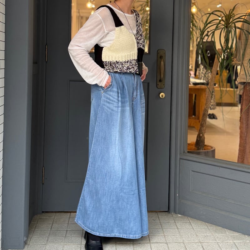 LOURS POLAIRE ET BLEU超ワイドデニムパンツ 楽天市場】L'ours Polaire et Bleu(ルス・ポレイル＆ブルー