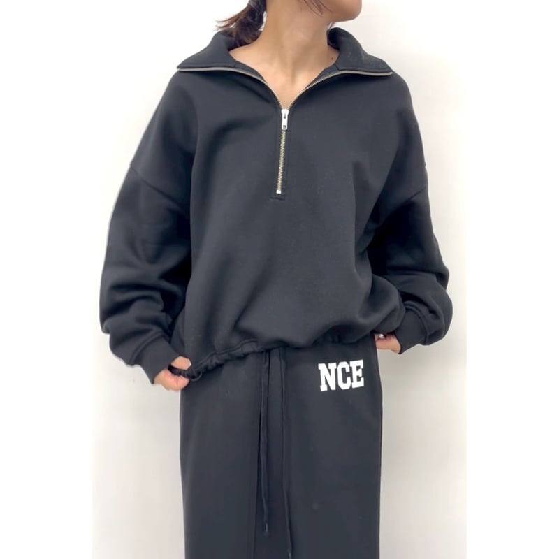 CLOCHE】裏起毛スウェットハーフジップ | selectshop kusukusu