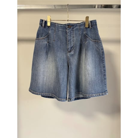 【MARGAUX VINTAGE】加工デニムハーフパンツ