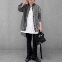 【M.U.L.】BROKEN LAYER LONG SHIRT　MULW-2027