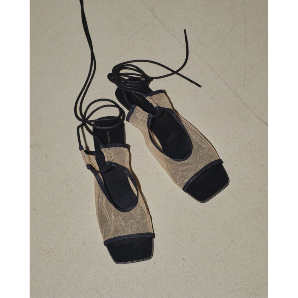靴 TODAYFUL Laceup Mesh Sandals TODAYFUL】Laceup Mesh Sandals | selectshop kusu