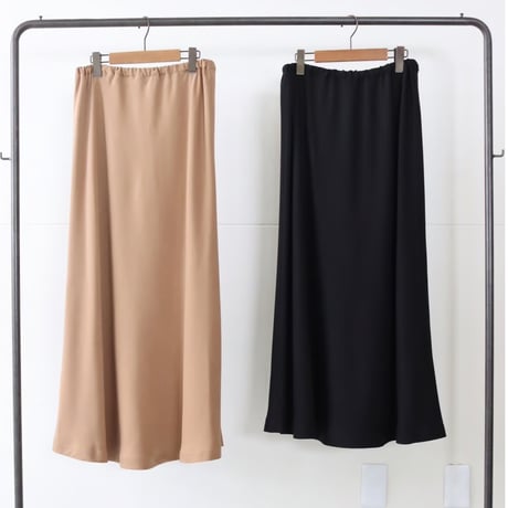 【LE MELANGE】スウェード風バイアススカート