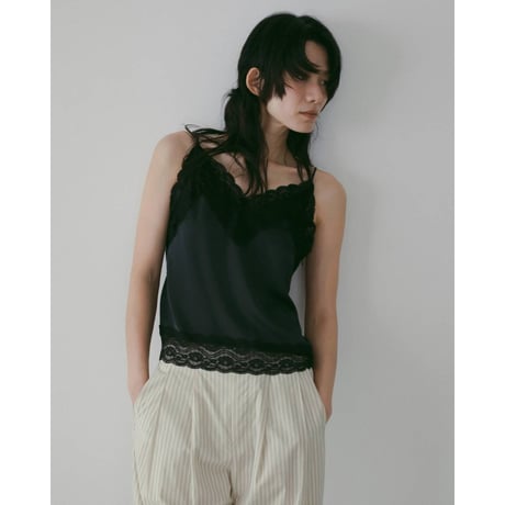 【anuke】Satin Lace Camisole　※納期5月上旬～6月上旬