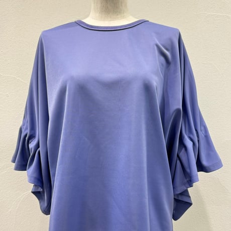 【CYAN TOKYO】ギャザースリーブジャージーTOPS