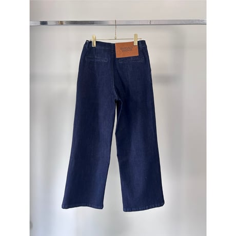 【MARGAUX VINTAGE】onewash ワイドデニムパンツ