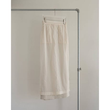 【anuke】Sheer Workpocket Skirt　※納期7月中旬～8月中旬