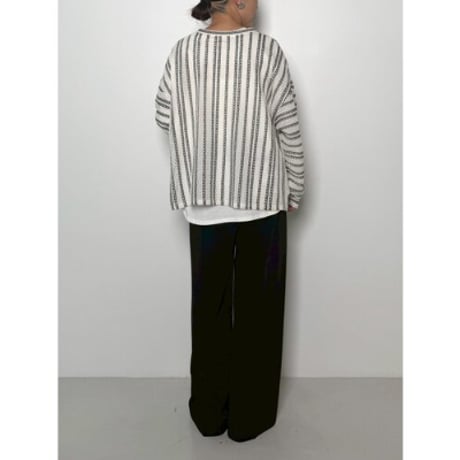【CHIGNON】2WAYｼｱｰﾎﾞｰﾀﾞｰTOPS　納期：11月中旬～12月中旬