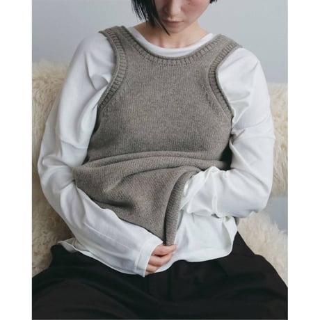【anuke】Knit Long Tanktop